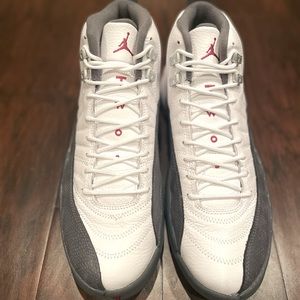 Brand New Air Jordan 12 Retro White/Dark Gray Gym Red